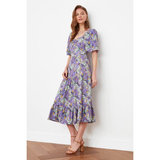 trendyol Sukienka w kolorze fioletowym ze sklepu Limango Polska w kategorii Sukienki - zdjęcie 164902245