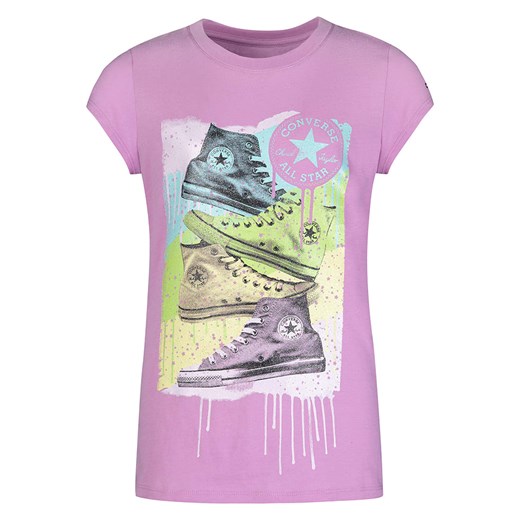 Converse Koszulka w kolorze różowym ze sklepu Limango Polska w kategorii Bluzki dziewczęce - zdjęcie 164903996