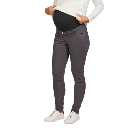vertbaudet Dżinsy ciążowe - Slim fit - w kolorze szarym ze sklepu Limango Polska w kategorii Spodnie ciążowe - zdjęcie 164904246