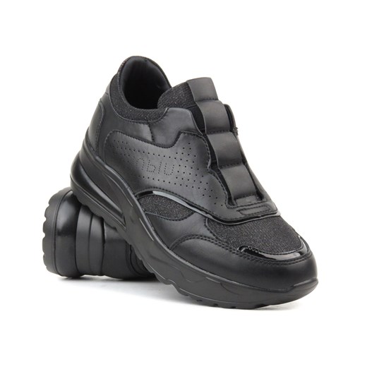 Wsuwane sneakersy damskie - INBLU IN-239, czarne ze sklepu ulubioneobuwie w kategorii Buty sportowe damskie - zdjęcie 164909277