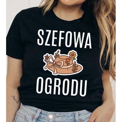 DAMSKA KOSZULKA DLA OGRODNIKA SZEFOWA OGRODU ze sklepu Time For Fashion w kategorii Bluzki damskie - zdjęcie 164923019