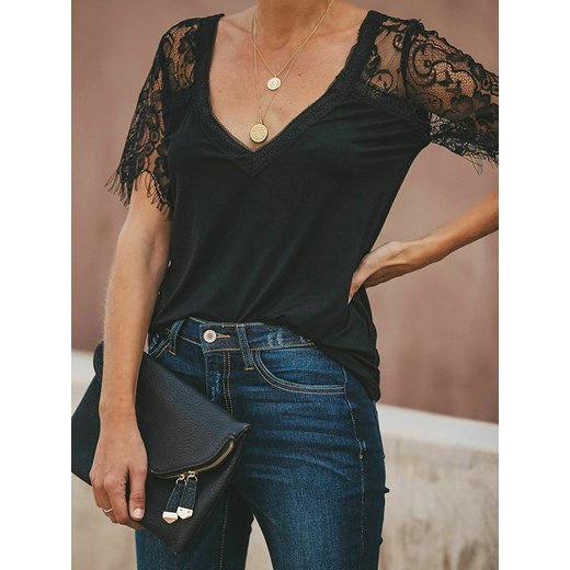 LA Angels Koszulka w kolorze czarnym ze sklepu Limango Polska w kategorii Bluzki damskie - zdjęcie 164924898