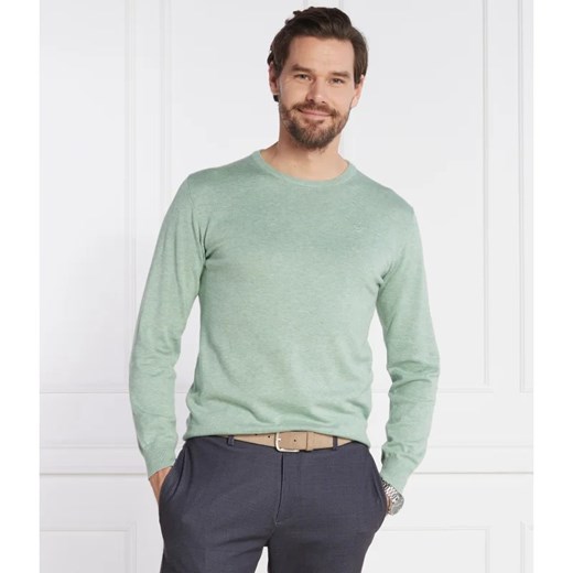 Hackett London Sweter | Regular Fit | z dodatkiem jedwabiu ze sklepu Gomez Fashion Store w kategorii Swetry męskie - zdjęcie 164926076