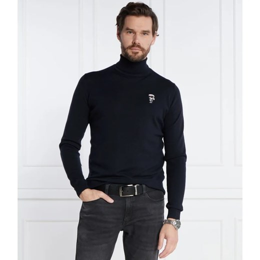 Karl Lagerfeld Wełniany golf | Regular Fit ze sklepu Gomez Fashion Store w kategorii Swetry męskie - zdjęcie 164926087