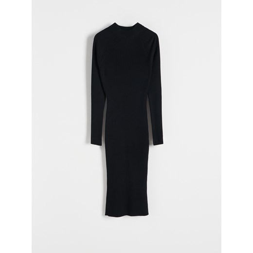 Reserved - Sukienka midi - czarny ze sklepu Reserved w kategorii Sukienki - zdjęcie 164927456