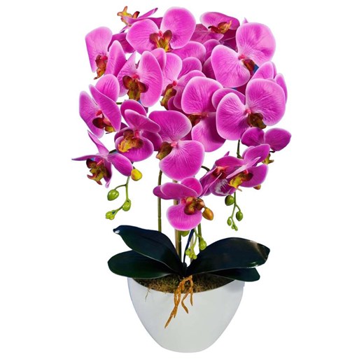 Fioletowy storczyk orchidea- sztuczne kwiaty 60 cm 3pgoc Pantofelek24 60 cm. Pantofelek24.pl Jacek Włodarczyk