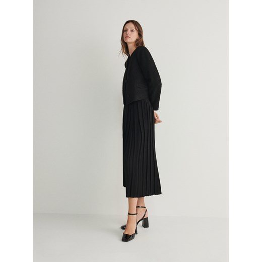 Reserved - Plisowana spódnica - czarny ze sklepu Reserved w kategorii Spódnice - zdjęcie 164930636