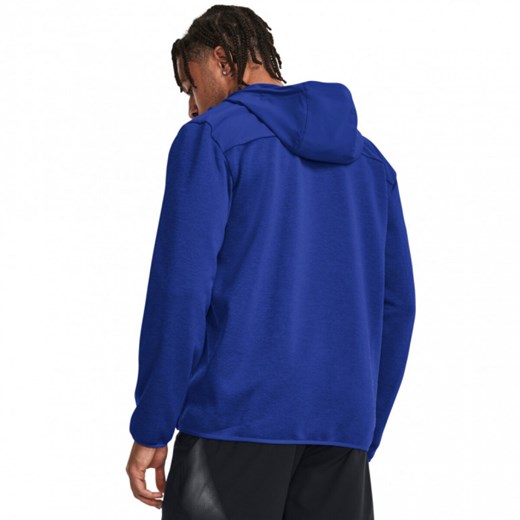 Męska kurtka treningowa Under Armour Essential Swacket - niebieska ze sklepu Sportstylestory.com w kategorii Kurtki męskie - zdjęcie 164932126
