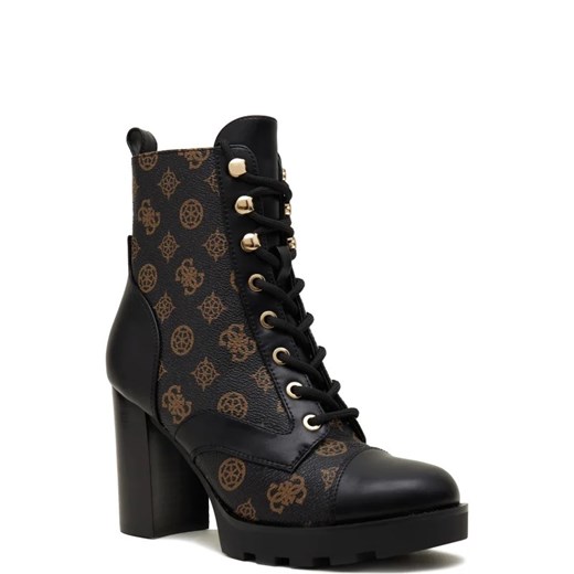 Workery damskie Guess casual sznurowane z tkaniny