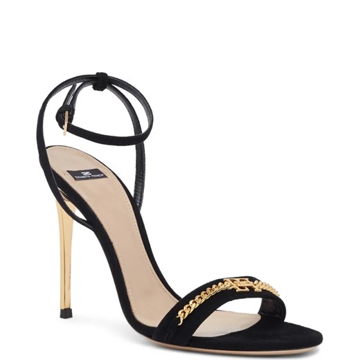 Elisabetta Franchi Skórzane sandały na szpilce Elisabetta Franchi 38 wyprzedaż Gomez Fashion Store