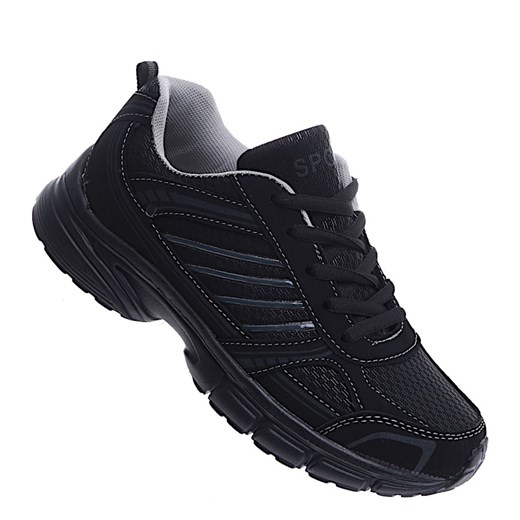 Lekkie czarne damskie buty sportowe /B5-2 15996 T340/ ze sklepu Pantofelek24.pl w kategorii Buty sportowe damskie - zdjęcie 164935106