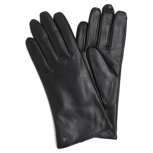 ROECKL Skórzane rękawiczki Kobiety skóra czarny jednolity ze sklepu vangraaf w kategorii Rękawiczki damskie - zdjęcie 164935207