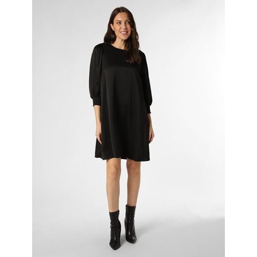 Selected Femme Sukienka damska Kobiety Sztuczne włókno czarny jednolity ze sklepu vangraaf w kategorii Sukienki - zdjęcie 164935226