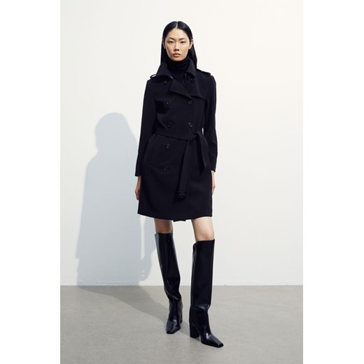 H & M - Dwurzędowy trencz - Czarny H & M 38 H&M