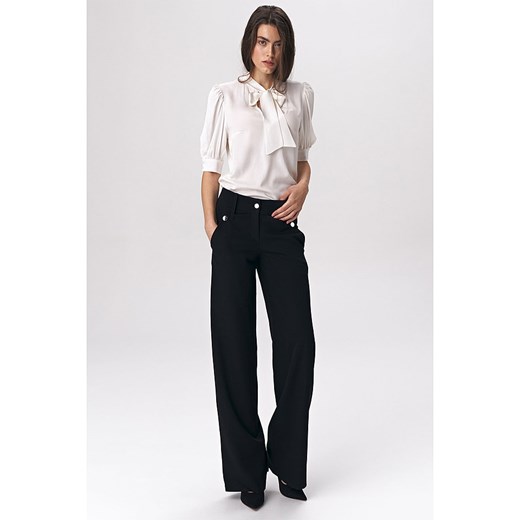 Nife Spodnie w kolorze czarnym ze sklepu Limango Polska w kategorii Spodnie damskie - zdjęcie 164939036