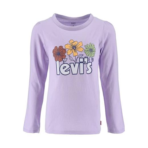 Levi&apos;s Kids Koszulka w kolorze fioletowym 116 wyprzedaż Limango Polska