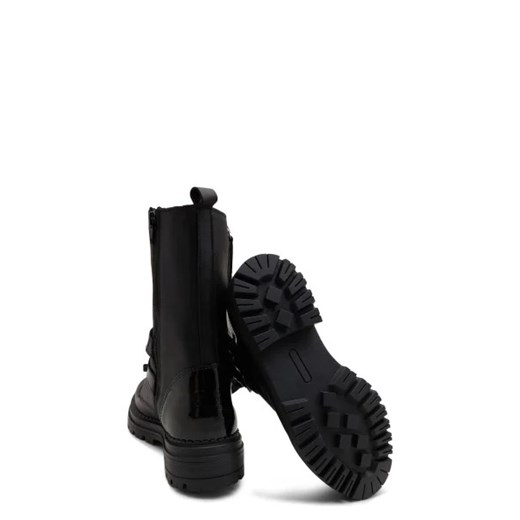 Buty zimowe dziecięce czarne Karl Lagerfeld sznurowane