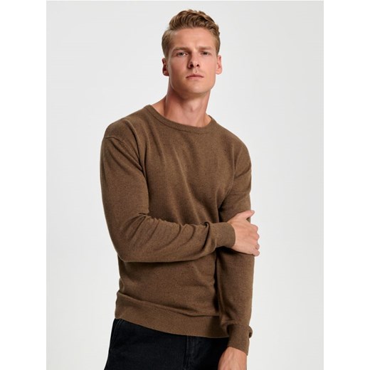Sinsay - Sweter - brązowy ze sklepu Sinsay w kategorii Swetry męskie - zdjęcie 164952987