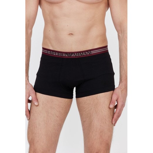 EMPORIO ARMANI Czarne bokserki z logo 3 pack, Rozmiar M ze sklepu outfit.pl w kategorii Majtki męskie - zdjęcie 165006686