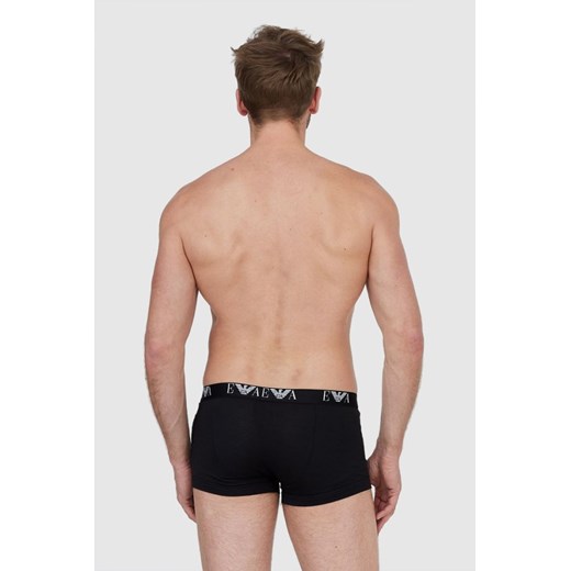 EMPORIO ARMANI Czarne bokserki z białym logo 3 pack, Rozmiar M Emporio Armani M okazyjna cena outfit.pl