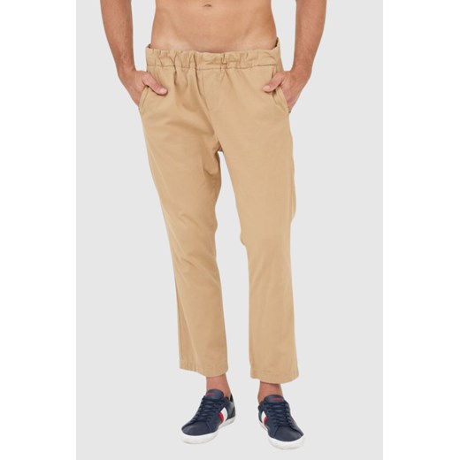 7 FOR ALL MANKIND Beżowe spodnie męskie jogger Chino, Rozmiar L ze sklepu outfit.pl w kategorii Spodnie męskie - zdjęcie 165006988