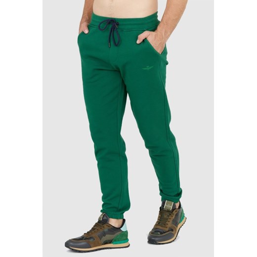 AERONAUTICA MILITARE Zielone spodnie męskie dresowe, Wybierz rozmiar M ze sklepu outfit.pl w kategorii Spodnie męskie - zdjęcie 165007046