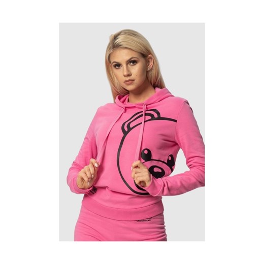 MOSCHINO Różowa bluza damska z kapturem, Rozmiar M ze sklepu outfit.pl w kategorii Bluzy damskie - zdjęcie 165007598