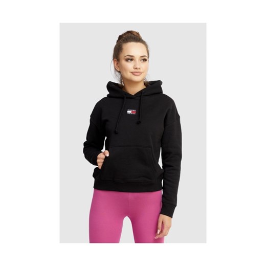 TOMMY JEANS Czarna bluza damska z kapturem, Rozmiar XS ze sklepu outfit.pl w kategorii Bluzy damskie - zdjęcie 165007608