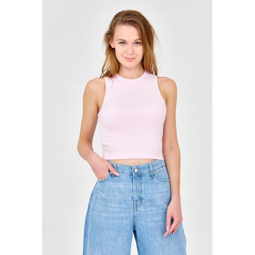 GUESS Damski różowy top, Rozmiar XL ze sklepu outfit.pl w kategorii Bluzki damskie - zdjęcie 165008105