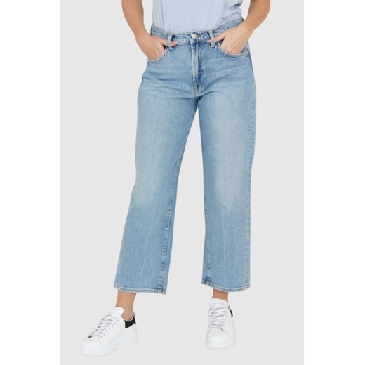 7 FOR ALL MANKIND Jasnoniebieskie jeansy z poszerzoną nogawką THE MODERN STRAIGHT Air Wash, Rozmiar 25 ze sklepu outfit.pl w kategorii Jeansy damskie - zdjęcie 165008308