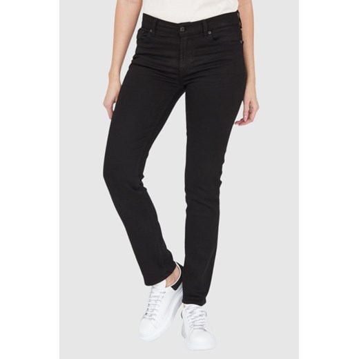 7 FOR ALL MANKIND Lekkie czarne jeansy Roxanne BAIR ECO RINSED BLACK, Rozmiar 27 ze sklepu outfit.pl w kategorii Jeansy damskie - zdjęcie 165008368