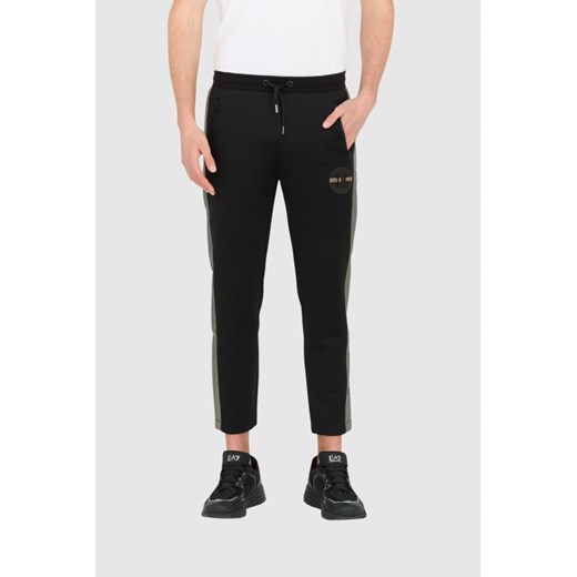LA MARTINA Czarne męskie spodnie Slim Fit, Wybierz rozmiar XL ze sklepu outfit.pl w kategorii Spodnie męskie - zdjęcie 165009337