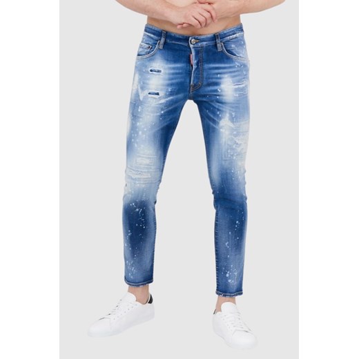 DSQUARED2 Niebieskie jeansy męskie skater jean, Rozmiar 46 ze sklepu outfit.pl w kategorii Jeansy męskie - zdjęcie 165010018