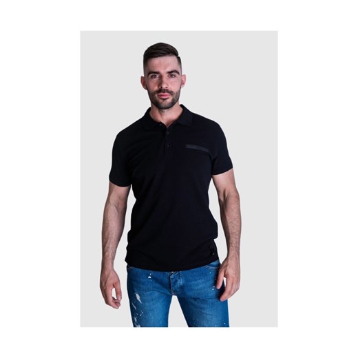 FENDI Koszulka polo męska w kolorze czarnym, Wybierz rozmiar 46 ze sklepu outfit.pl w kategorii T-shirty męskie - zdjęcie 165010229