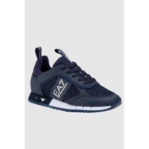 EA7 Granatowe sneakersy męskie, Wybierz rozmiar 44 ze sklepu outfit.pl w kategorii Buty sportowe męskie - zdjęcie 165012559