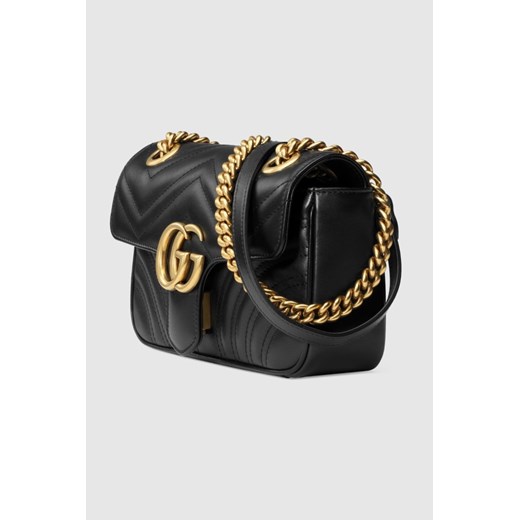 GUCCI Skórzana mała torebka GG Marmont Gucci outfit.pl