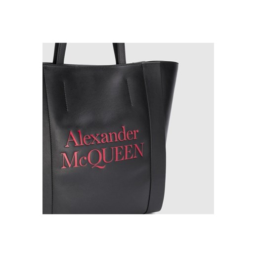 ALEXANDER MCQUEEN Torebka czarna shoperka wyprzedaż outfit.pl