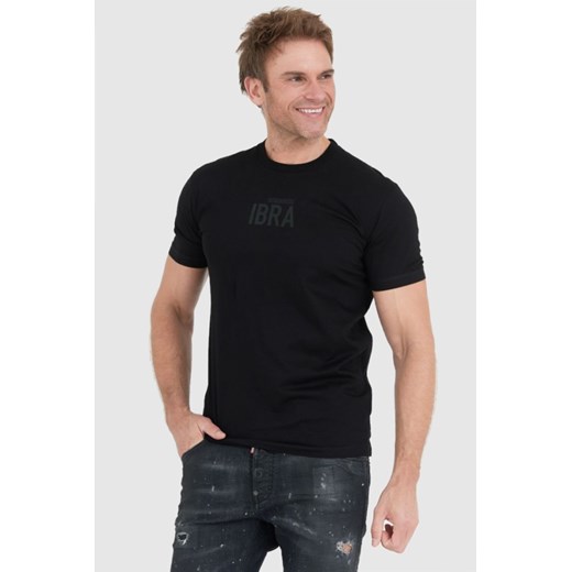 DSQUARED2 Czarny t-shirt męski ibra, Wybierz rozmiar M ze sklepu outfit.pl w kategorii T-shirty męskie - zdjęcie 165013885