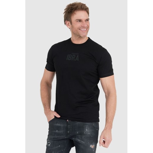 DSQUARED2 Czarny t-shirt męski ibra, Rozmiar M ze sklepu outfit.pl w kategorii T-shirty męskie - zdjęcie 165013885