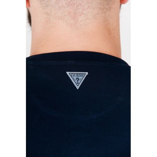 T-shirt męski Guess z napisami z krótkimi rękawami
