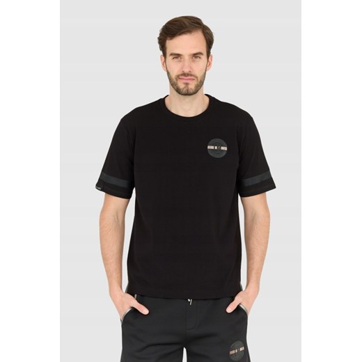 LA MARTINA Czarny męski t-shirt Regular Fit, Wybierz rozmiar 3XL ze sklepu outfit.pl w kategorii T-shirty męskie - zdjęcie 165014618