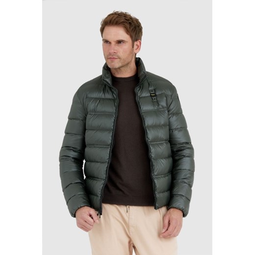 BLAUER Ciemnozielona puchowa kurtka męska SETH, Rozmiar 3XL ze sklepu outfit.pl w kategorii Kurtki męskie - zdjęcie 165014779