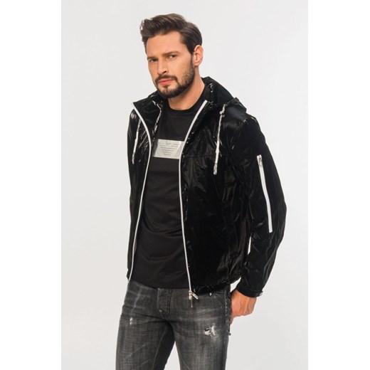 Kurtka męska Emporio Armani czarna casual z tkaniny