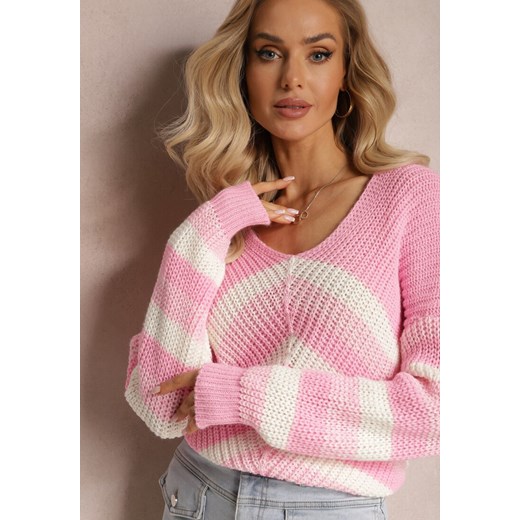 Sweter damski Renee z okrągłym dekoltem 