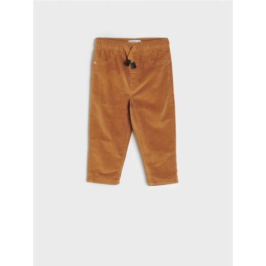 Sinsay - Spodnie sztruksowe - brązowy ze sklepu Sinsay w kategorii Spodnie i półśpiochy - zdjęcie 165023765