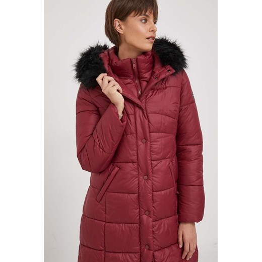 Artigli kurtka damska kolor bordowy zimowa ze sklepu ANSWEAR.com w kategorii Kurtki damskie - zdjęcie 165026266