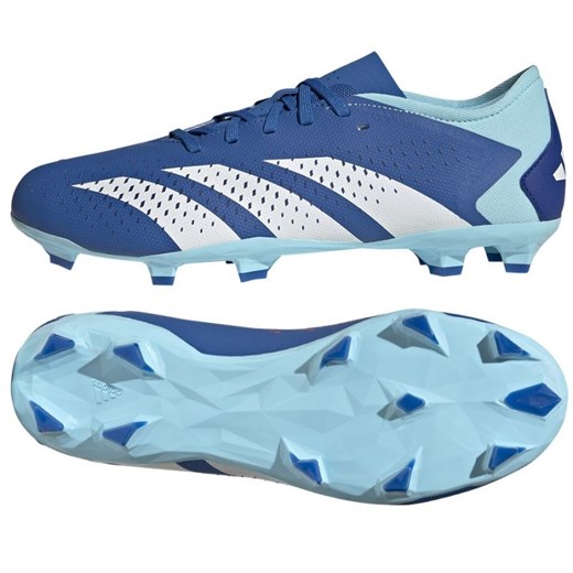 Buty piłkarskie adidas Predator Accuracy.3 L Fg M GZ0015 niebieskie ze sklepu ButyModne.pl w kategorii Buty sportowe męskie - zdjęcie 165029219