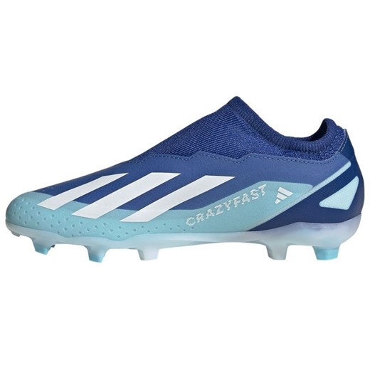 Buty piłkarskie adidas X Crazyfast.3 Ll Fg Jr ID9356 niebieskie ze sklepu ButyModne.pl w kategorii Buty sportowe dziecięce - zdjęcie 165029228