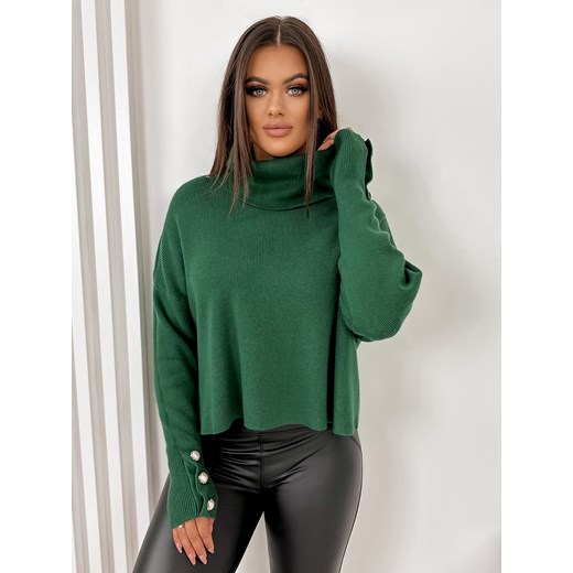 sweter idela zielony uni ze sklepu UBRA w kategorii Swetry damskie - zdjęcie 165030116