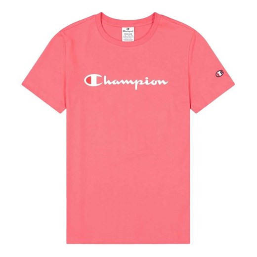 CHAMPION T-Shirt damski Crewneck różowy Champion M okazja taniesportowe.pl